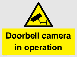 Doorbell camera in operation